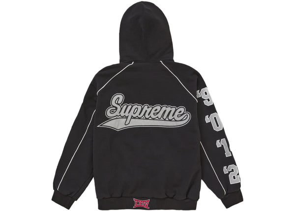Supreme Playoffs Zip Up Hooded Sweatshirt Black