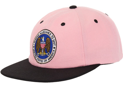 Supreme Pledge Allegiance 6-Panel Cap (FW25) Pink - authentic Supreme product