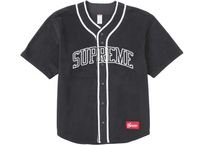 Supreme Polartec Baseball Jersey Black - authentic Supreme apparel