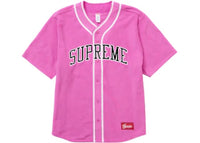 Supreme Polartec Baseball Jersey Pink