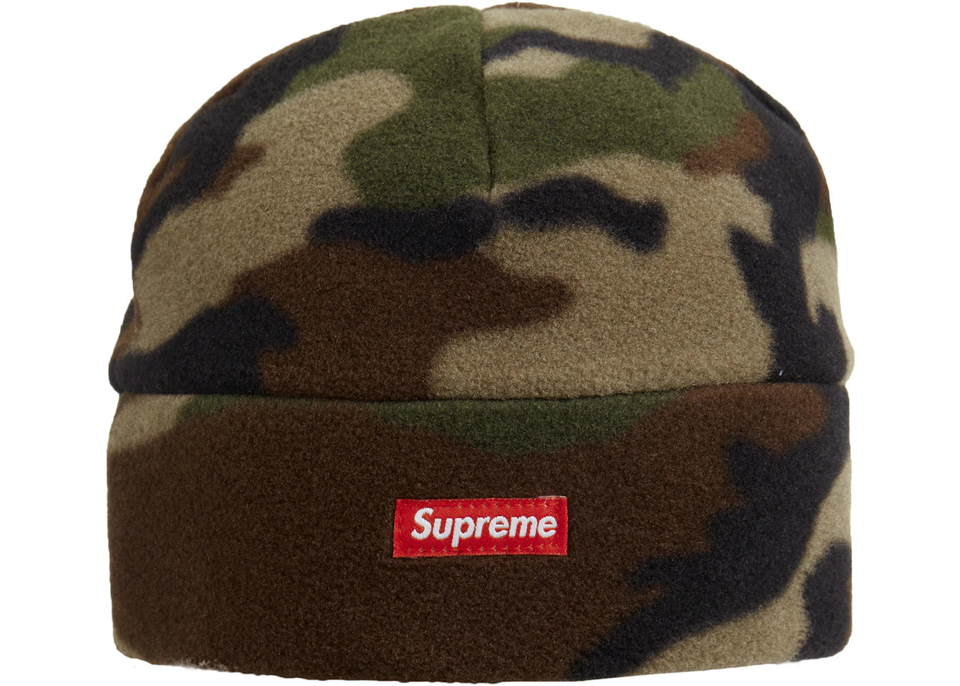 Supreme Polartec Facemask Beanie Woodland Camo - vue secondaire B