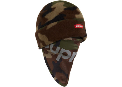 Supreme Polartec Facemask Beanie Woodland Camo - product view 2
