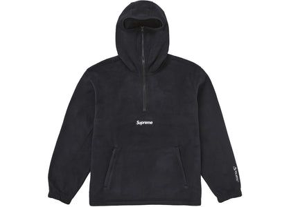 Supreme Polartec Facemask Half Zip Hooded Sweatshirt (FW24) Black sneakers - authentic Supreme shoes