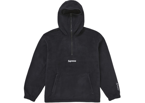 Supreme Polartec Facemask Half Zip Hooded Sweatshirt (FW24) Black sneakers - authentic Supreme shoes