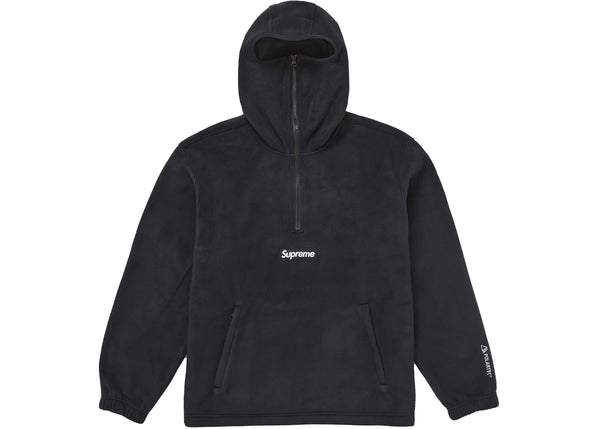 Supreme Polartec Facemask Half Zip Hooded Sweatshirt (FW24) Black sneakers - authentic Supreme shoes