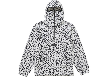 Supreme Polartec Facemask Half Zip Hooded Sweatshirt (FW24) Leopard - authentic Supreme apparel