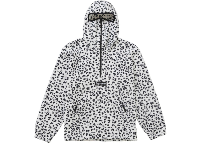Supreme Polartec Facemask Half Zip Hooded Sweatshirt (FW24) Leopard