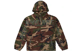 Supreme Polartec Half Zip Hooded Sweatshirt Woodland Camo