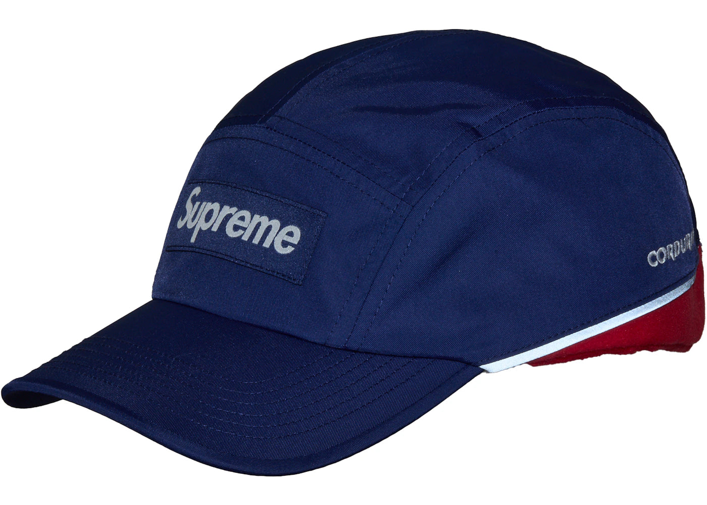 Supreme Polartec Lined Packable Earflap Camp Cap Navy - vue secondaire B