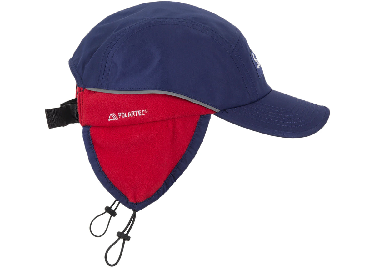 Supreme Polartec Lined Packable Earflap Camp Cap Navy - vue secondaire B