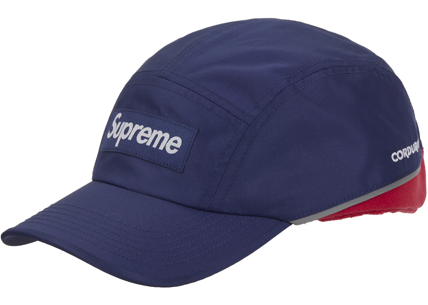 Supreme Polartec Lined Packable Earflap Camp Cap Navy - vue secondaire A