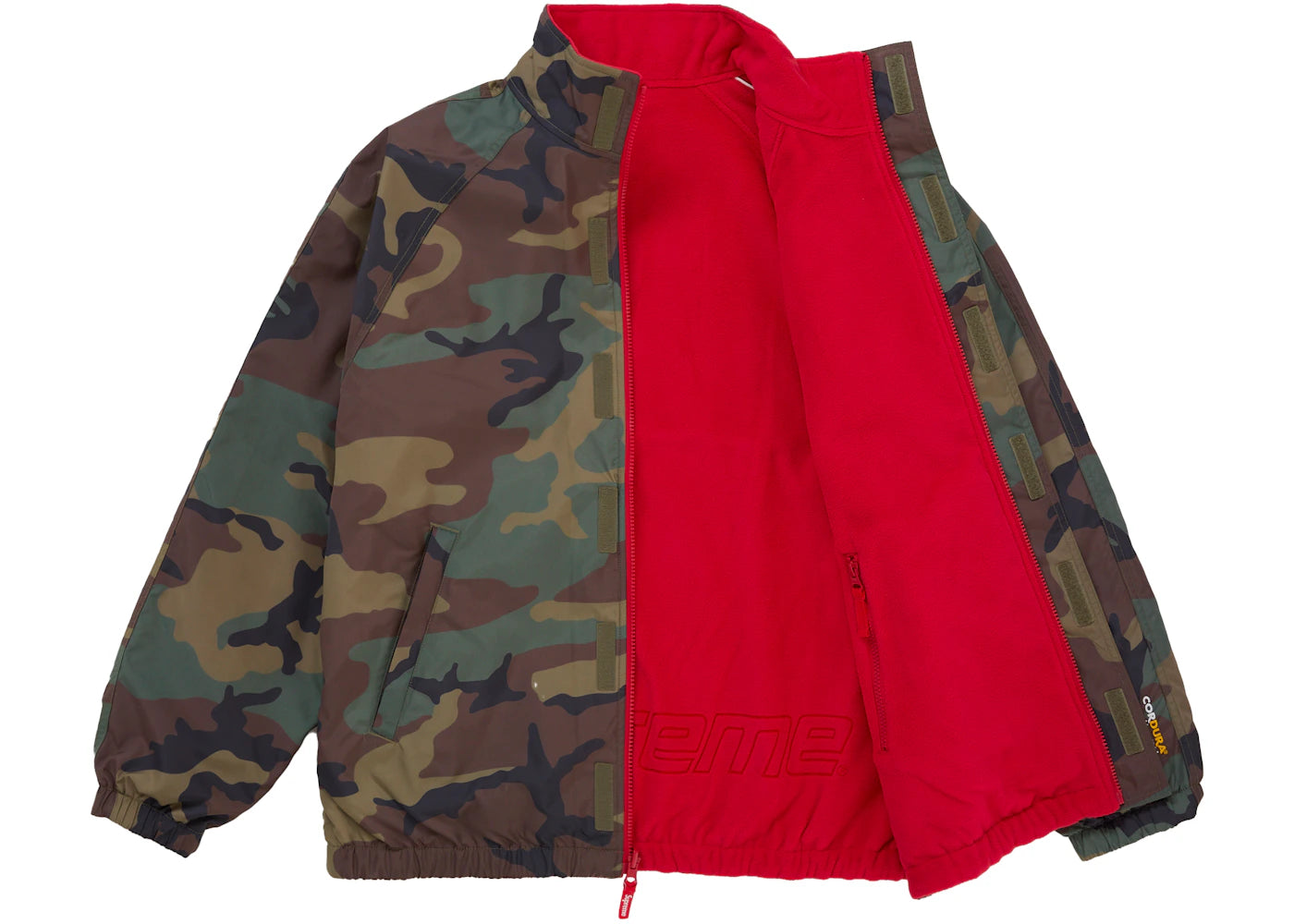Supreme Polartec Reversible Track Jacket Woodland Camo - vue secondaire B