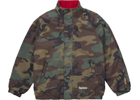 Supreme Polartec Reversible Track Jacket Woodland Camo