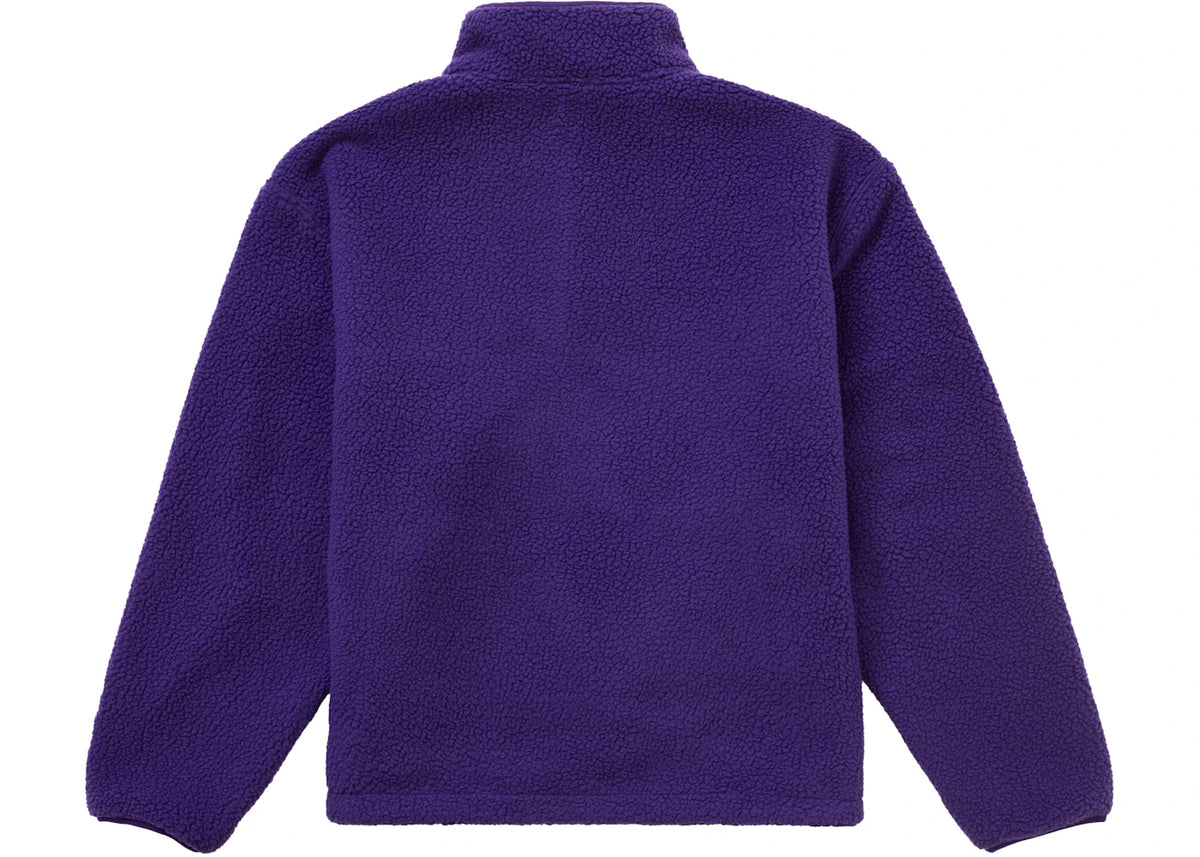 Supreme Polartec Shearling Reversible Pullover (FW24) Purple - vue secondaire B