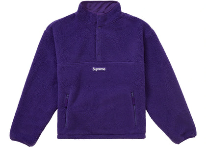 Supreme Polartec Shearling Reversible Pullover (FW24) Purple - product view 2