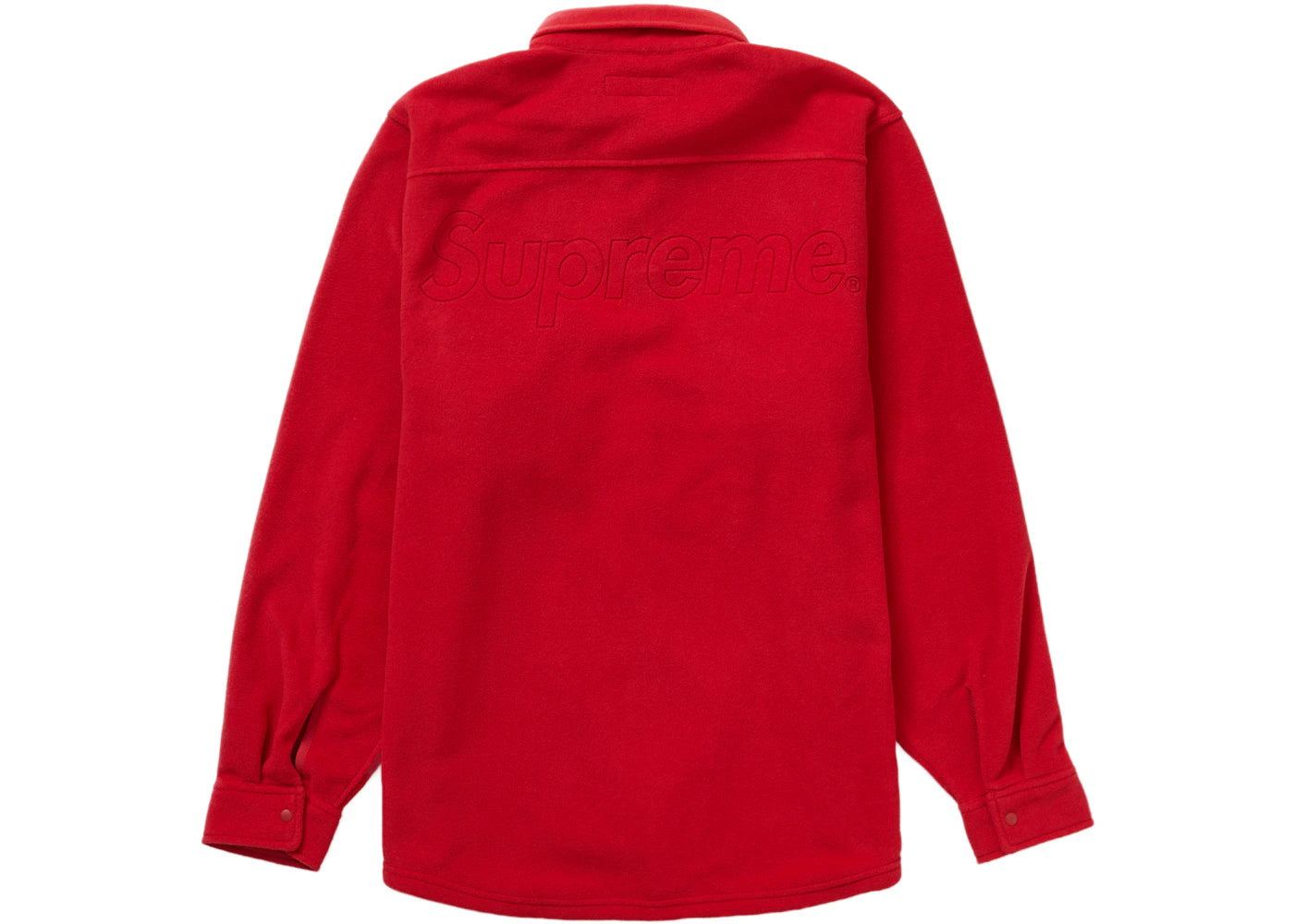 Supreme Polartec Shirt (FW23) Red - vue secondaire B