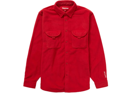 Supreme Polartec Shirt (FW23) Red - apparel view 2