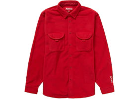 Supreme Polartec Shirt (FW23) Red - vue 360