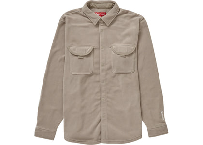 Supreme Polartec Shirt (FW23) Tan - apparel view 2