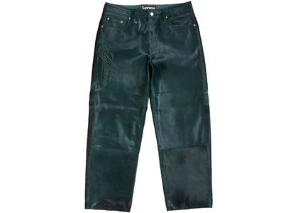 Supreme Ponyhair Loose Fit 5-Pocket Jean Green - product view 2