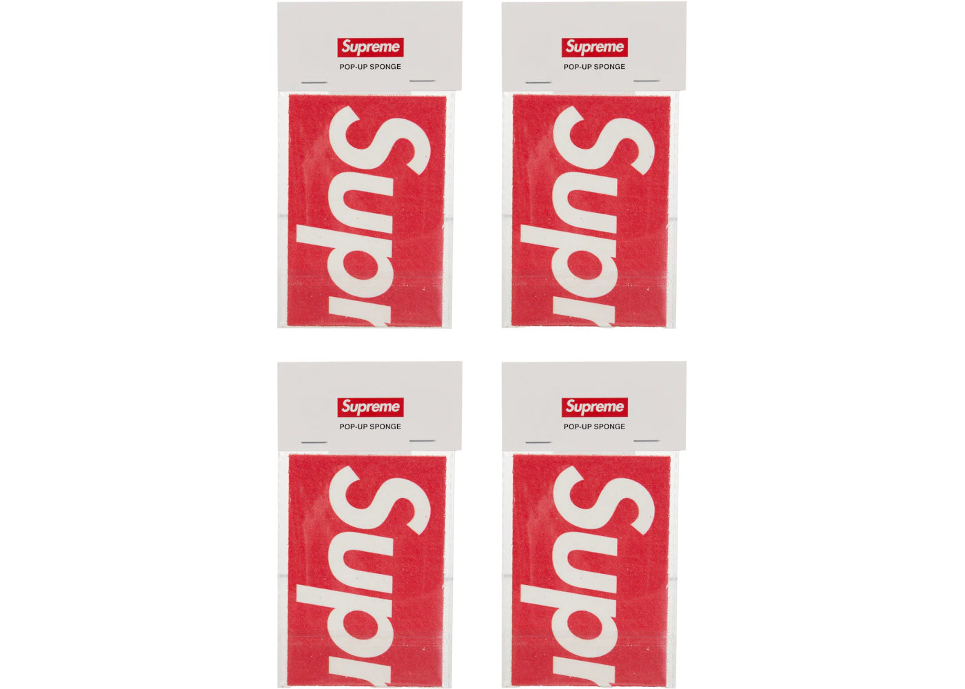 Supreme Pop-Up Sponge (Set of 4) Red - vue secondaire A