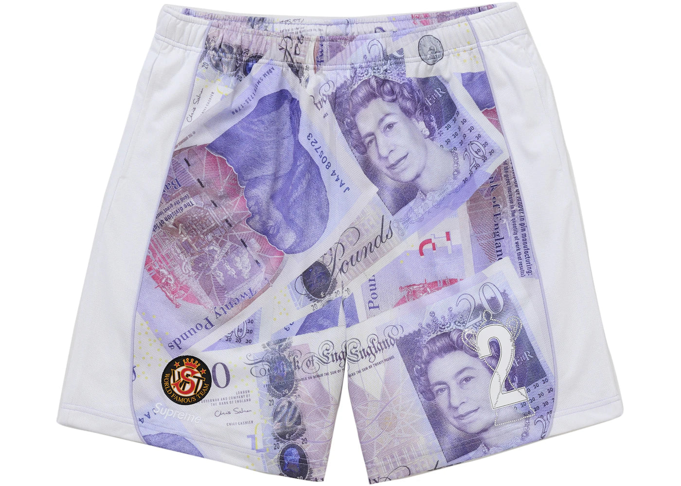 Supreme Pounds Soccer Short White - vue secondaire A