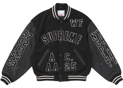 Supreme Praises Varsity Jacket Black - apparel view 2