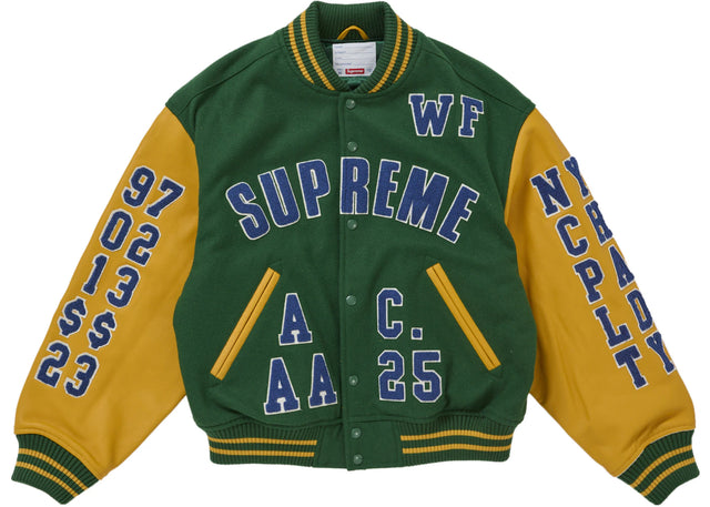 Supreme Praises Varsity Jacket Green