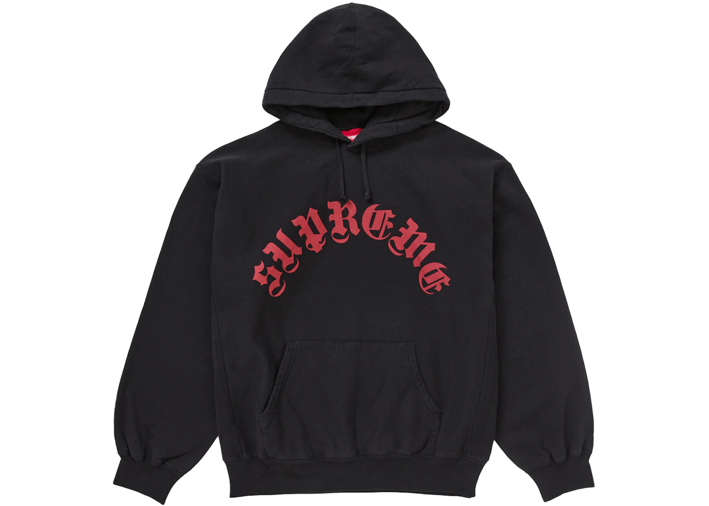 Supreme Printed Arc Hooded Sweatshirt Black - vue 360