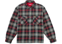 Supreme Quilted Lined Flannel Snap Shirt Black