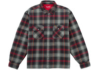 Supreme Quilted Lined Flannel Snap Shirt Black