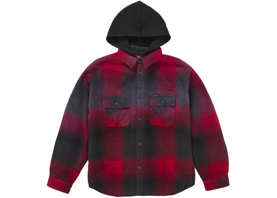 Supreme Quilted Lined Hooded Flannel Shirt Red Plaid sneakers - authentic Supreme shoes