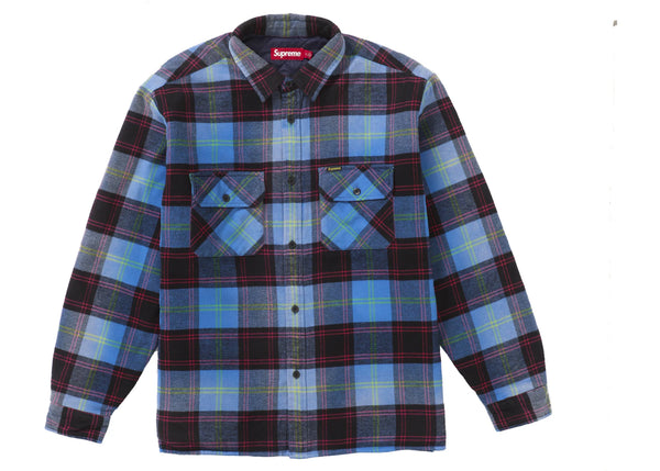 Supreme Quilted Plaid Shirt Blue sneakers - authentic Supreme shoes