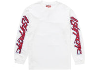 Supreme Racing Intarsia L/S Top White