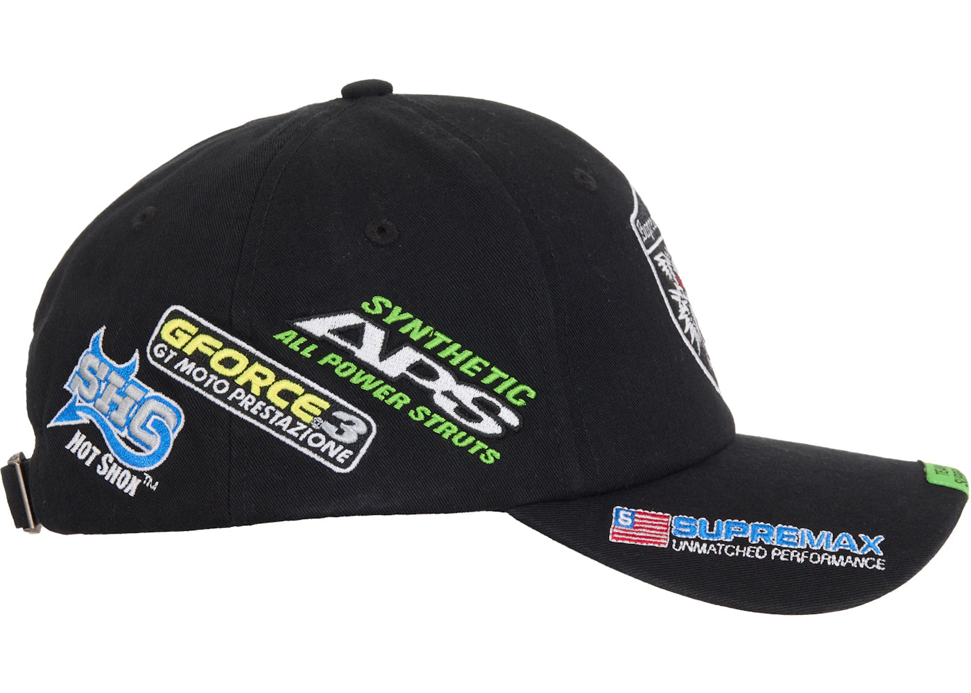Supreme Racing Team 6-Panel Black - vue secondaire B