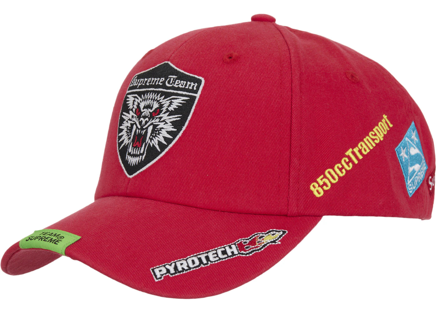 Supreme Racing Team 6-Panel Red - vue secondaire A