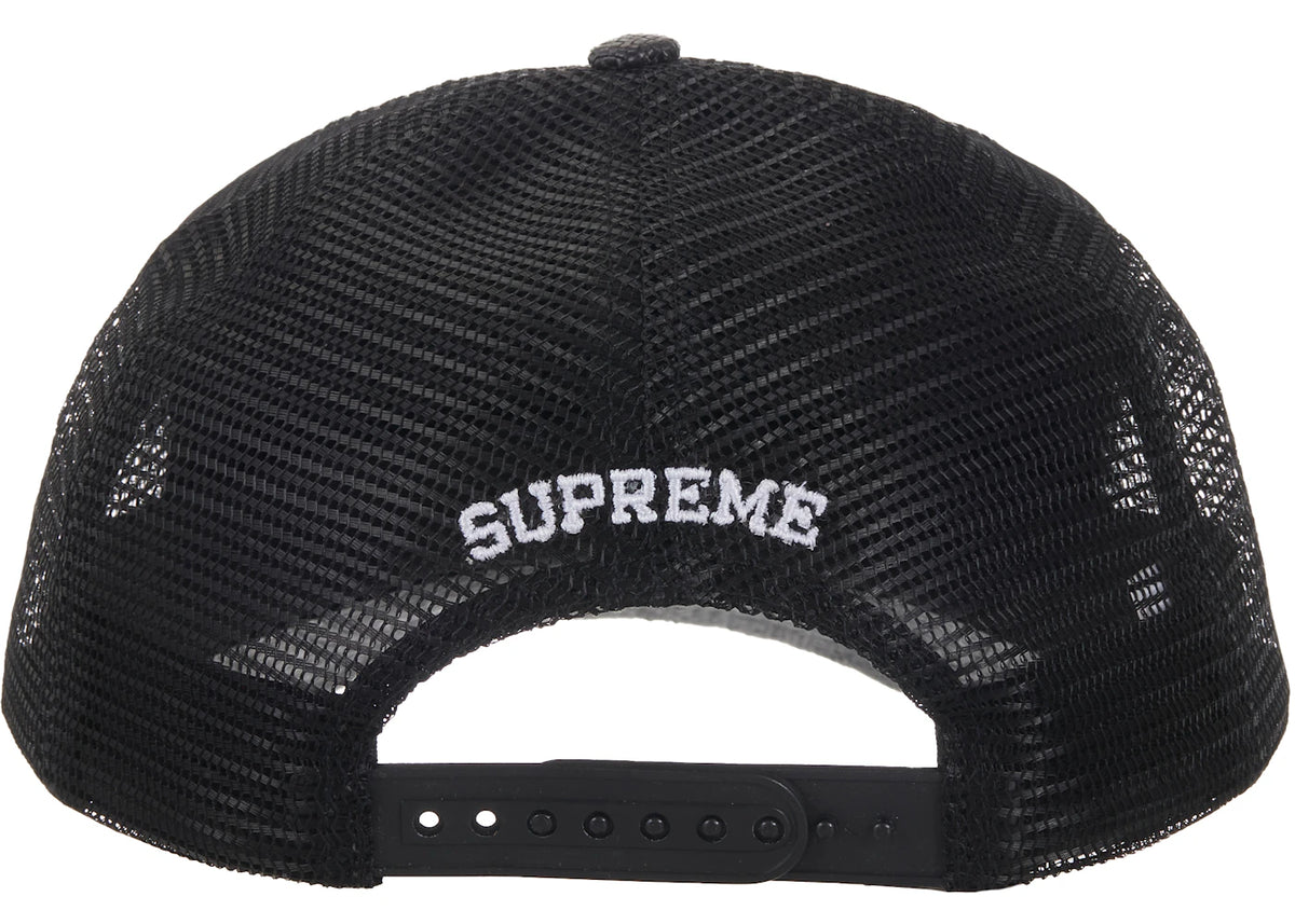 Supreme Raffia Mesh Back 5-Panel Hat Black - vue secondaire B