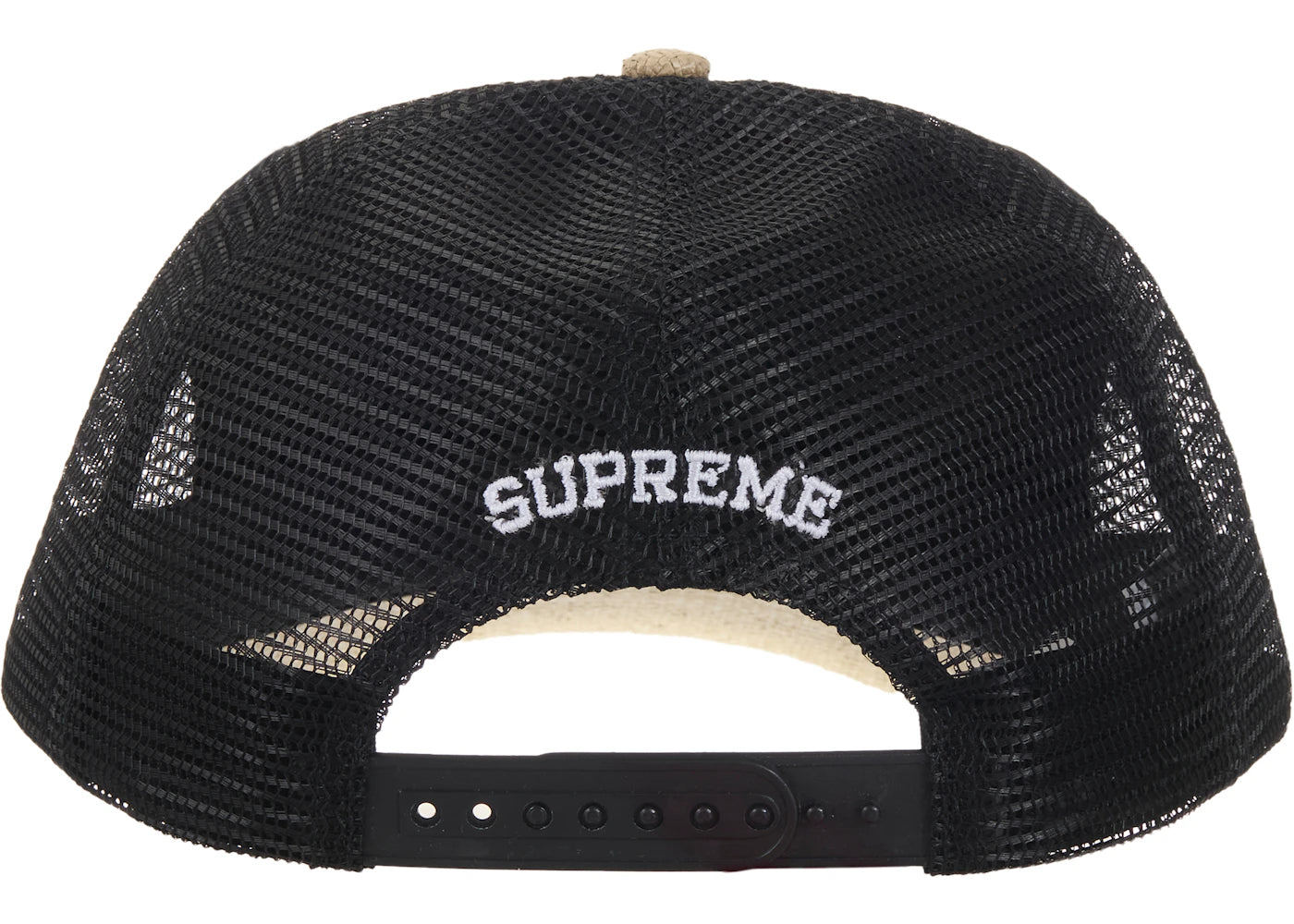 Supreme Raffia Mesh Back 5-Panel Hat Tan - vue secondaire B
