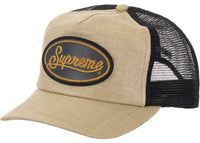 Supreme Raffia Mesh Back 5-Panel Hat Tan