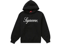 Supreme Raised Script Hooded Sweatshirt Black