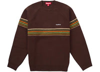 Supreme Raised Stripe Sweater Brown