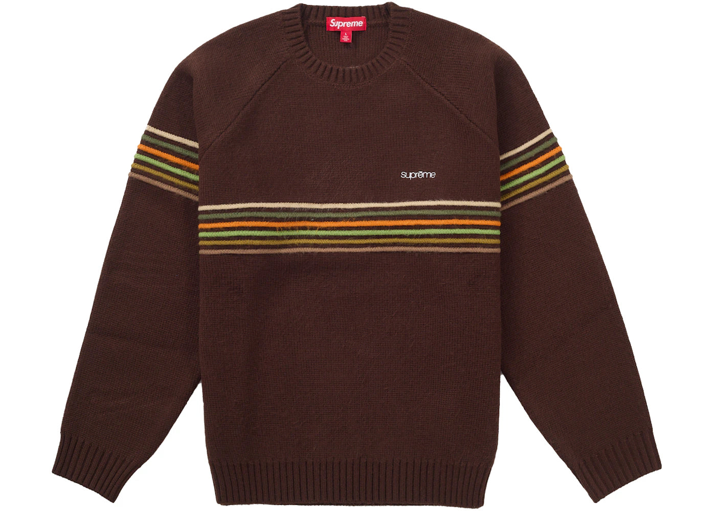 Supreme Raised Stripe Sweater Brown - vue secondaire A