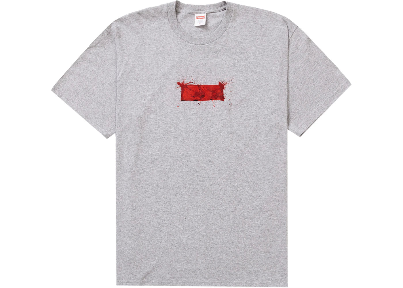 Supreme Ralph Steadman Box Logo Tee Heather Grey - vue secondaire A