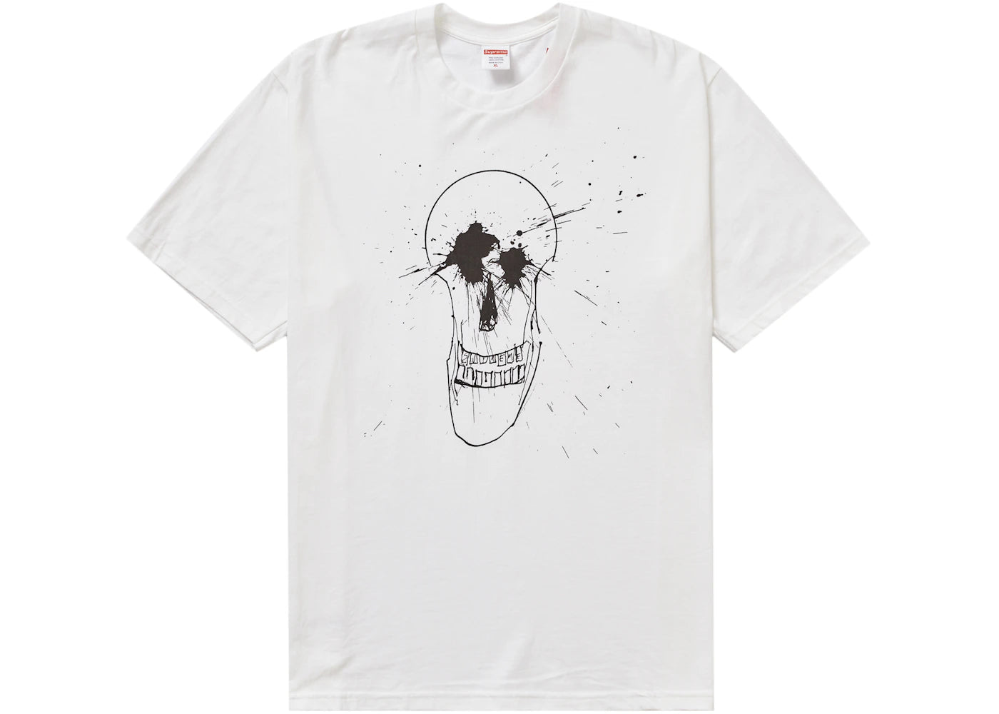 Supreme Ralph Steadman Skull Tee White - vue secondaire A
