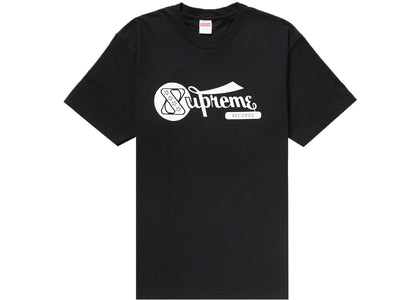 Supreme Records Tee Black - authentic Supreme product