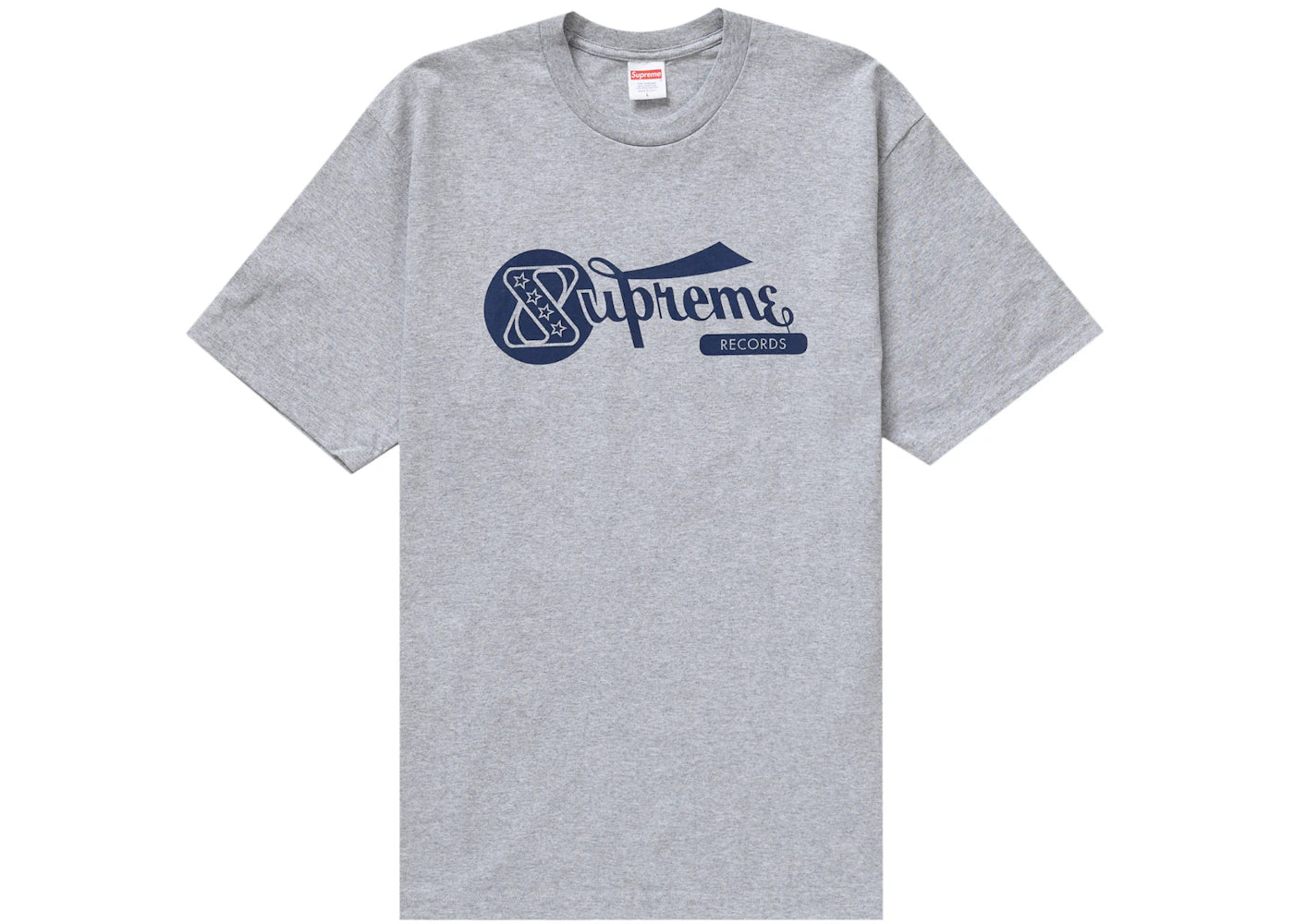 Supreme Records Tee Heather Grey - vue 360