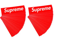 Supreme Red Box Logo 100x Sticker Lot