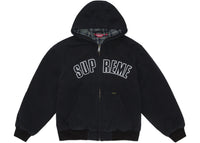 Supreme Reflective Arc Hooded Work Jacket Black