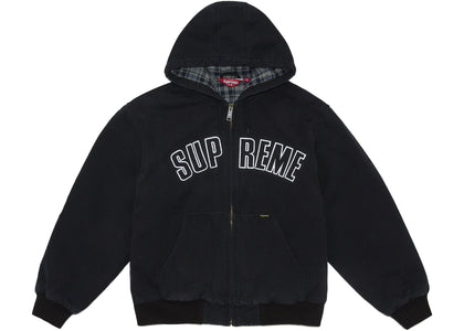 Supreme Reflective Arc Hooded Work Jacket Black - apparel view 2