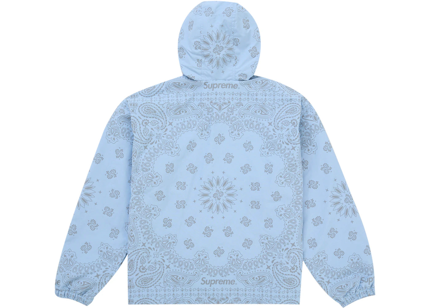 Supreme Reflective Bandana Anorak Light Blue - vue secondaire B